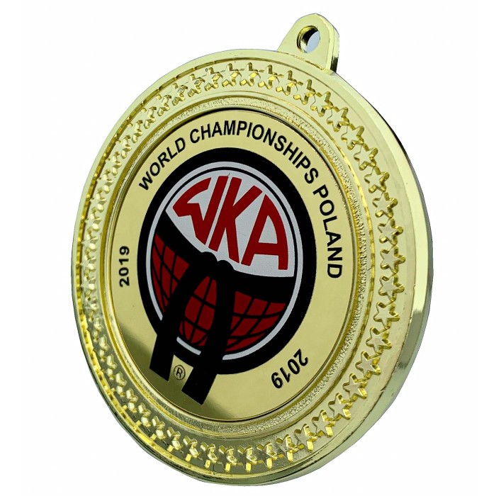 70MM CLASSIC METAL PRINTED MEDAL (6MM THICK) - GOLD, SILVER OR BRONZE